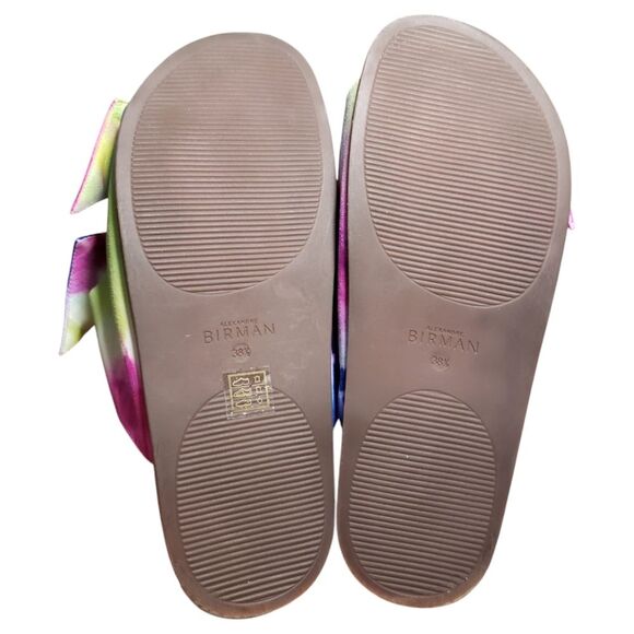Alexandre Birman Clarita Bow Tie-Dye Leather Slides - Picture 7 of 7